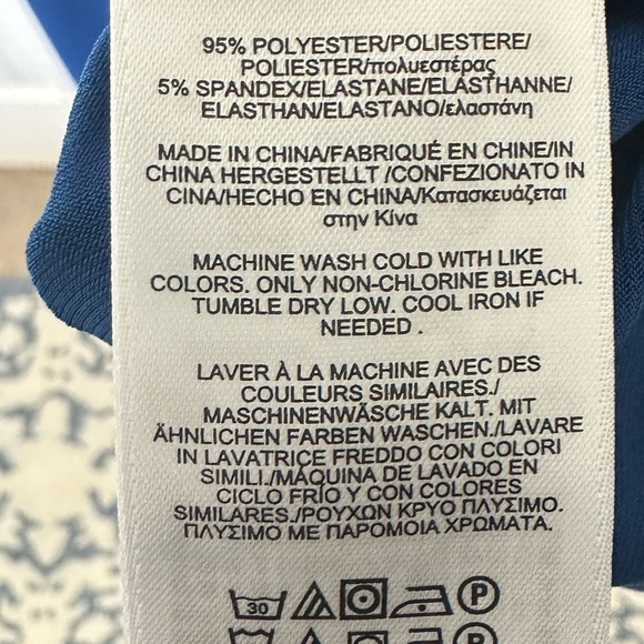 Brooks Brothers Red Fleece Blue Dress - Picture 4 of 4